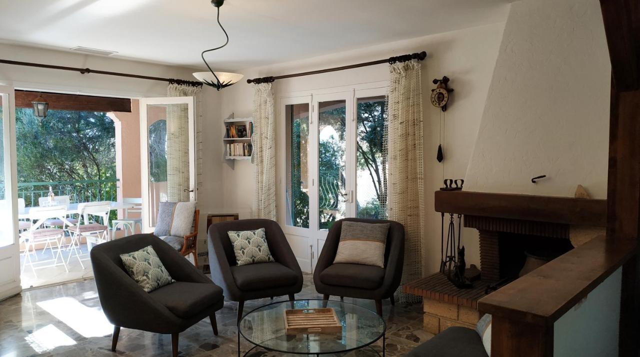 Villa Les Trois Chenes, Piscine Privee & Vue Mer Sur Golfe De Saint Tropez 레지상브르 외부 사진
