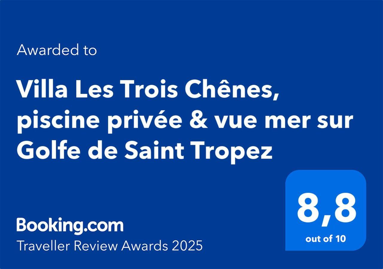 Villa Les Trois Chenes, Piscine Privee & Vue Mer Sur Golfe De Saint Tropez 레지상브르 외부 사진